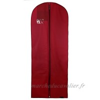 Hangerworld Lot synthétiques 152 4 cm imperméable Peva Robe Vêtements Suit Cover Bag  Bordeaux - B001GU5XN2