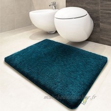 casa pura Tapis de bain turquoise | Oeko-Tex | lavable | poil très doux |tailles au choix - 50x60cm - B00N7KSYYE
