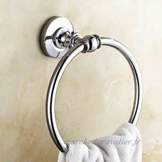Anneau de serviette de mur de juillet Bain de bain rond en cuivre bain de serviette de bain pendentif européen (17.5cm) - B07FL2LZTY