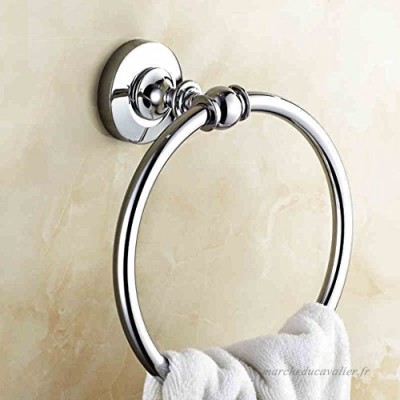 Anneau de serviette de mur de juillet Bain de bain rond en cuivre bain de serviette de bain pendentif européen (17.5cm) - B07FL2LZTY