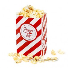 La original Popcorn Loop Popcorn Sacs 5 x 10 paquets de Ensemble Lot de 50 Matériau en papier Home Cinéma - B01NBJ7I37