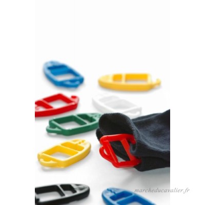 Pinces à chaussettes SUPI – brevet malin de Finlande – 15 pièces en trois couleurs: rouge - jaune - bleu - B001DH091O
