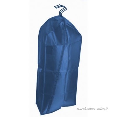 HBCOLLECTION Housse de protection pour plusieurs vêtements format long (robe manteau...) marine - idéal transport ou rangement - B01J62K2SM