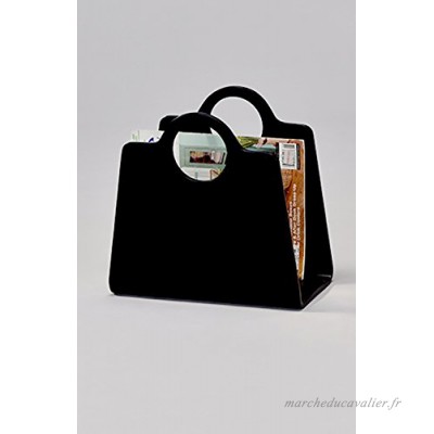 Meubletmoi Porte-Revues Sac Noir Bois - Range-Magazines Design Moderne - Handbag Noir - B07DPR19WM