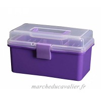 Boîte à outils multifonction portables Home Storage Box Toolkit Box  Purple - B071FQR93B