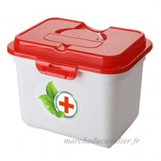 Kit de médecine portable multi-cellulaire créatif Boîte médicale de voyage  rouge - B071W8QY26