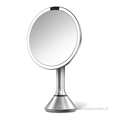 Simplehuman Miroir à capteur  acier inoxydable  système de lumière tru-lux - 5 ans de garantie - B00AZSNW3E