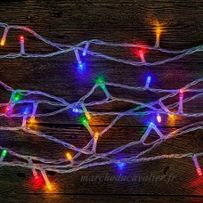 WISD Batterie Exploité LED Guirlande Lumineuse 6.5M 50 LED Light pour la fete  Noël  Jardin  mariage - Coloré - B01HYUVY12