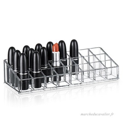 HQdeal Support Présentoir de Rouge à Lèvres à 24 Compartiments en Acrylique Organisateur de Cosmétique Maquillage - B00FS9RR90