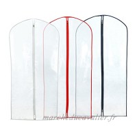 Hangerworld Lot de 12 housses de protection transparentes zippées pour costumes/manteaux - B004PKG2A8