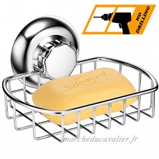 MaxHold système de vide Porte-savon à ventouse - adhérer  pas de perçage - acier inoxydable - pour salle de bains et cuisine - B011KFIKJG