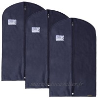 Hangerworld Lot synthétiques 101 6 cm respirant pour vêtements Housse Sacs  Lot de 3  Bleu - B001AG78X0