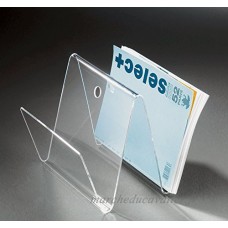 Porte-revues en acrylique haute qualité  transparent  30 x 30 cm  H 26 cm  l'épaisseur de l'acrylique 4 mm - B01C08SHTA