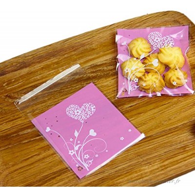3 9 x 3 9 pouces Sachets en plastique auto-adhésifs de bonbons de biscuit pour le cadeau donnant - 01 - B07CM4KXZH