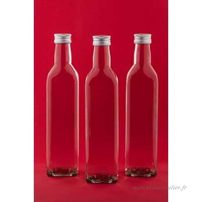 24 bouteilles en verre vides 250 ml MAR bouteille de jus de bouteilles de liqueur de bouteilles bouteilles d'alcool d'huile de slkfactory - B01CFL66WC