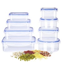 Deik Boîte alimentaire  Set de boîte de conservation alimentaire  Conteneur alimentaire plastique avec couvercles hermétiques lot de 16  Compatible avec lave-vaisselle  Congélateur - B0722GPJ1T