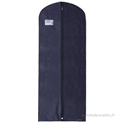Hangerworld Lot 152 4 cm respirant vêtement Robe Coque Interne de sacs avec poche à fermeture éclair  Lot de 5  Bleu marine - B00BRUWOJ2