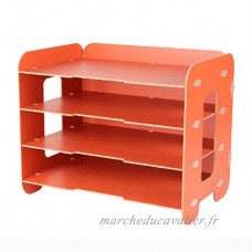 Liuyu · Maison de vie Fichier Plateau Creative BRICOLAGE Bureau Bureau Boîte De Rangement Woody A4 Finition Cabinet ( Couleur : Orange ) - B079DNG22C
