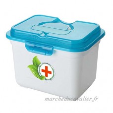 Kit de médecine portable multi-cellulaire créatif Travel Medical Box-Blue - B071JBK6CH
