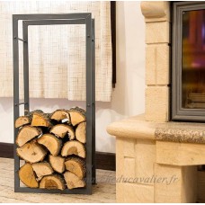 Porte bois de chauffage Etagère bois de cheminée 100cm Grau Corbeille bois Porte bois de cheminée Etagère Etagère en bois - B00OZGJG1O