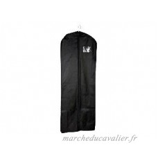 Housse de protection pour vêtements format long (robe manteaux...) coton noir - B01IT5OXRS