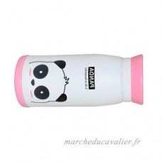 Bouteille D'eau Isotherme en Acier Inox Gourde Portable de Motif Animal Mignion Dessin Animé - Blanc panda  350ML - B01MFAJHVL