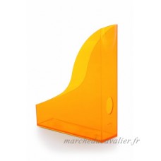 Durable 1701711 Basic Porte-revues Porte-catalogues Dos 73 mm Plastique Orange Translucide - B00EDVZTTE
