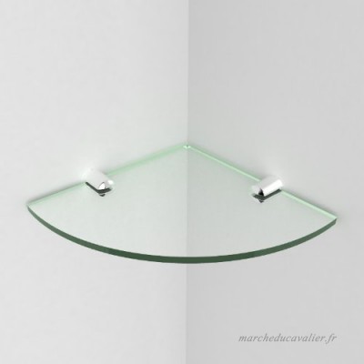 Étagère d'angle en acrylique avec fixations chromées pour salle de bain 150 mm - B00BSQMI0K
