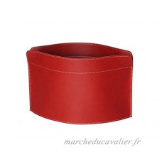 GIUSY: porte-revues en cuir couleur Rouge  porte journaux  sac de rangement  range-revues made in Italy by Limac Design®. - B072BYCLJJ