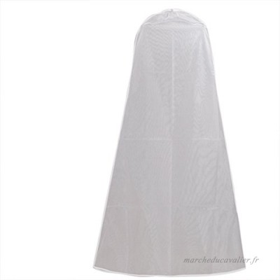 BESTOMZ Sac Housse de Protection pour Vêtements Robe de mariée Costumes Manteaux 160x100cm Blanc - B074M6R2ZY