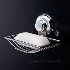 homeself Super puissant Aspirateur Porte-savon savon salle de bain wc en acier inoxydable de cas à ventouse pour salle de bain et cuisine  ne rouille pas - B01HEC47MI
